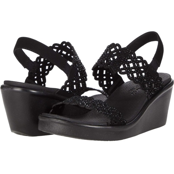 Skechers womens Rumble on - Sassy Dayz Size 8 Black - Picture 1 of 17